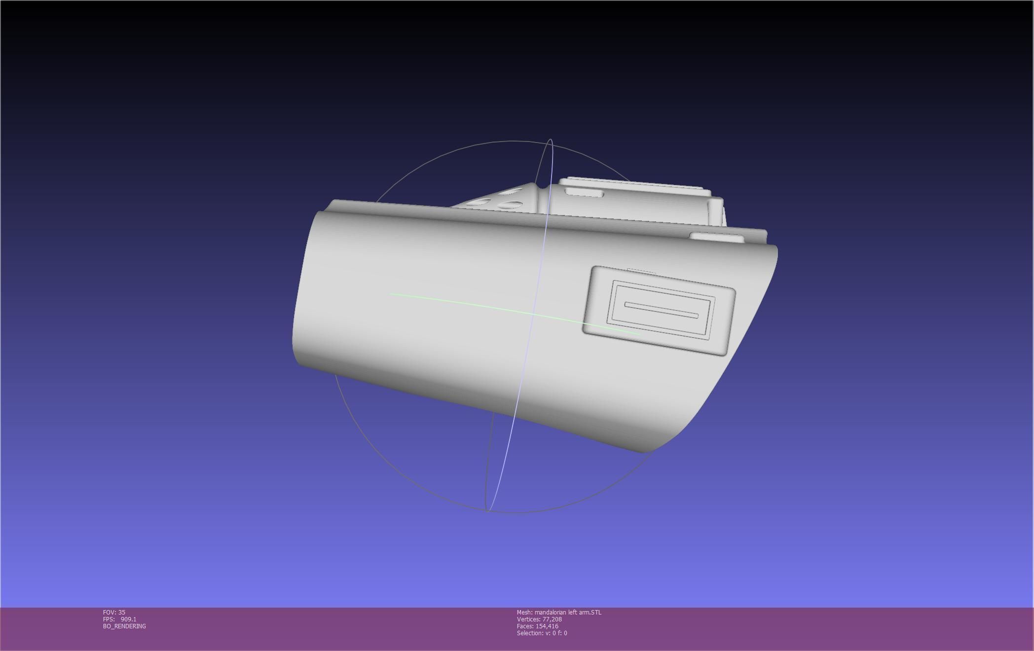 Star Wars Mandalorian Beskar Armor Left Arm Whistling Birds 3D print model_98