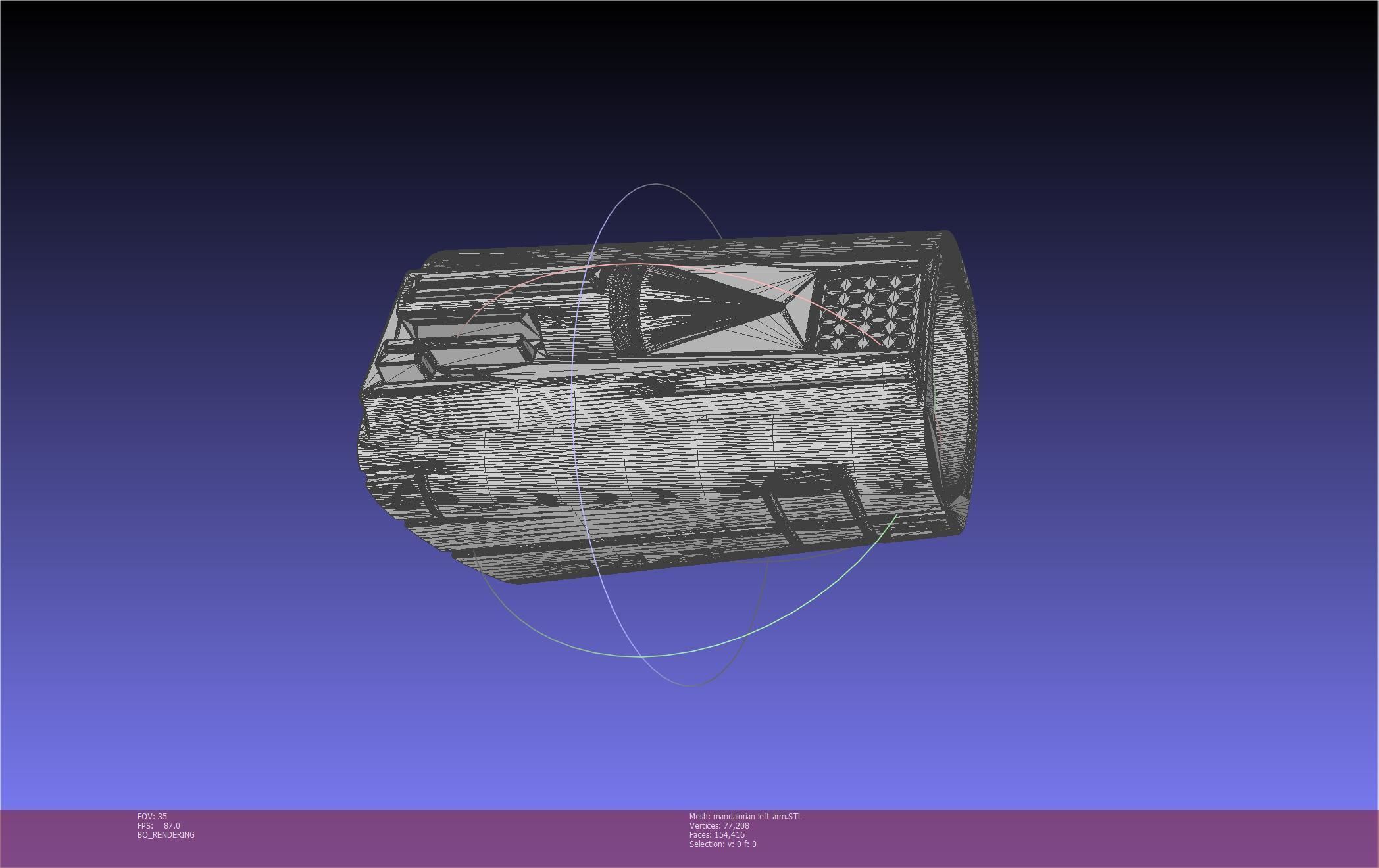 Star Wars Mandalorian Beskar Armor Left Arm Whistling Birds 3D print model_42