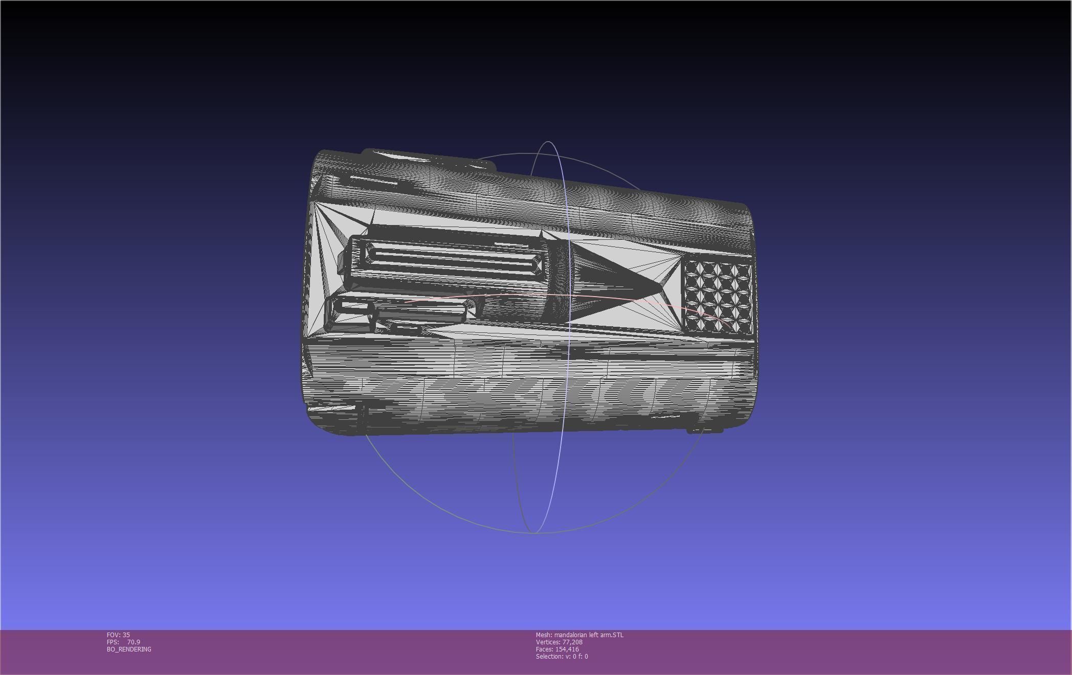 Star Wars Mandalorian Beskar Armor Left Arm Whistling Birds 3D print model_21