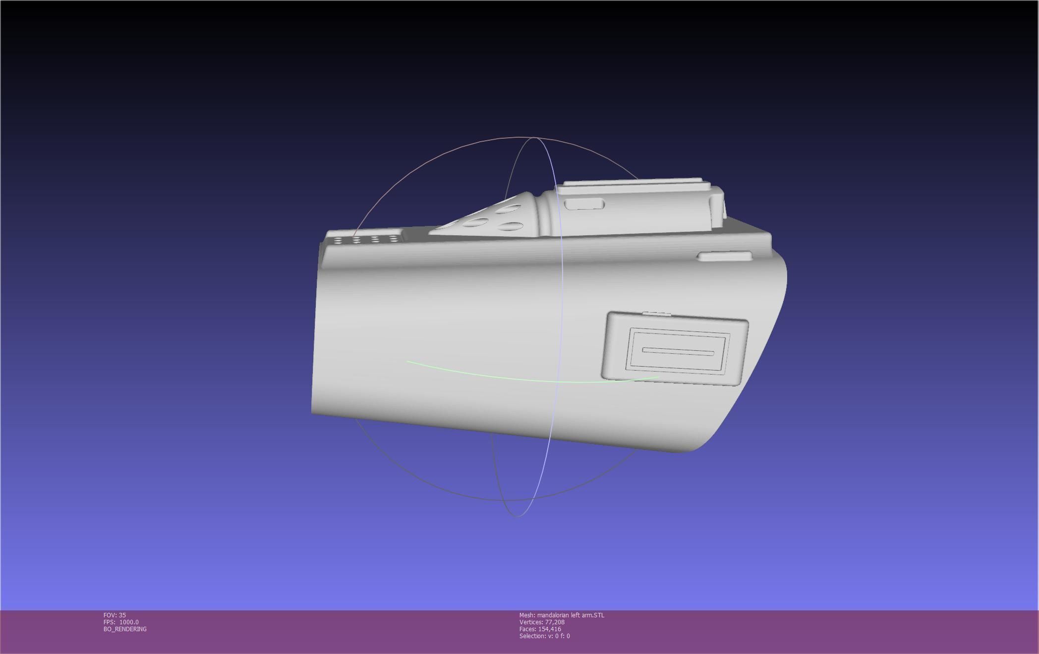 Star Wars Mandalorian Beskar Armor Left Arm Whistling Birds 3D print model_124