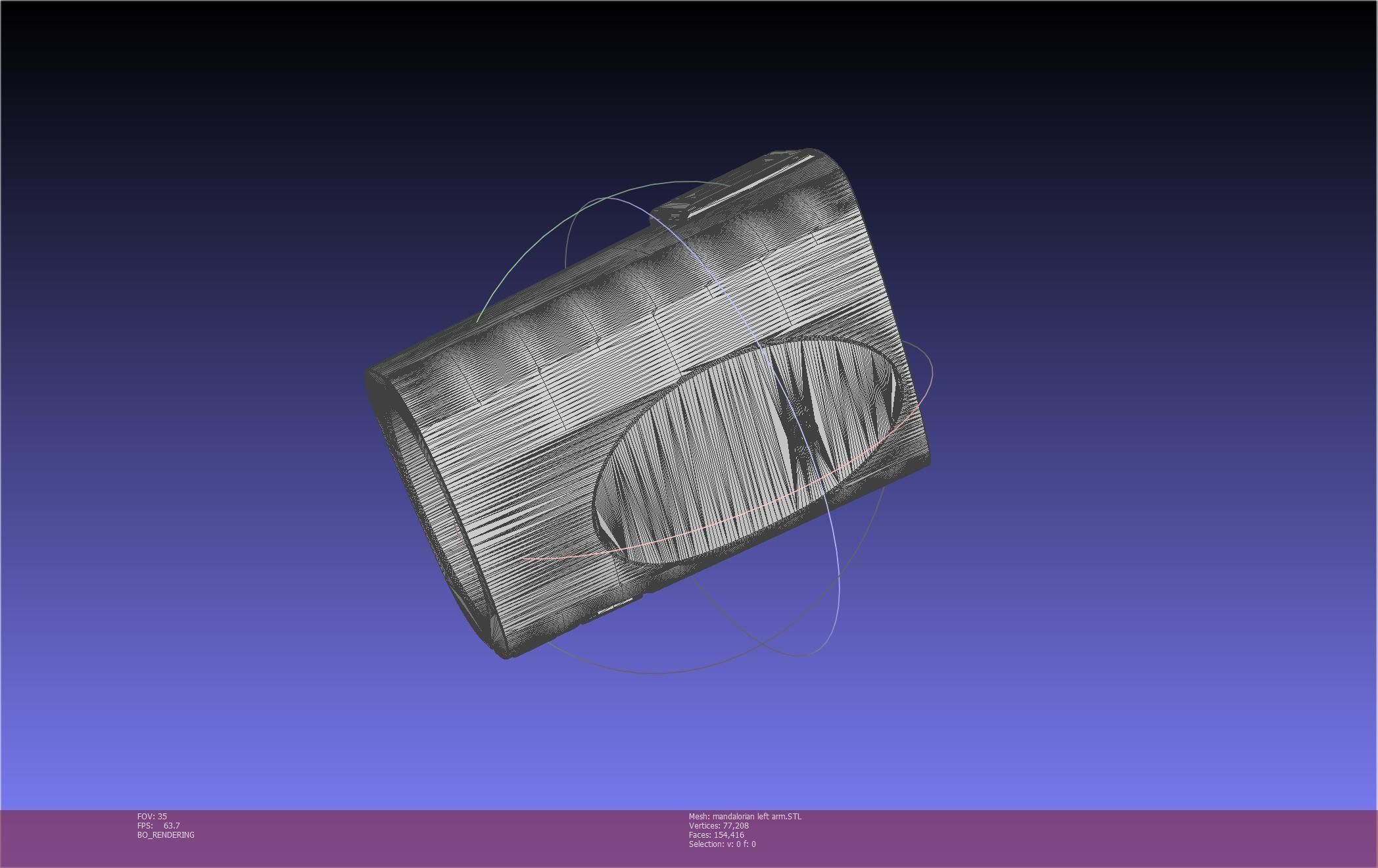 Star Wars Mandalorian Beskar Armor Left Arm Whistling Birds 3D print model_29