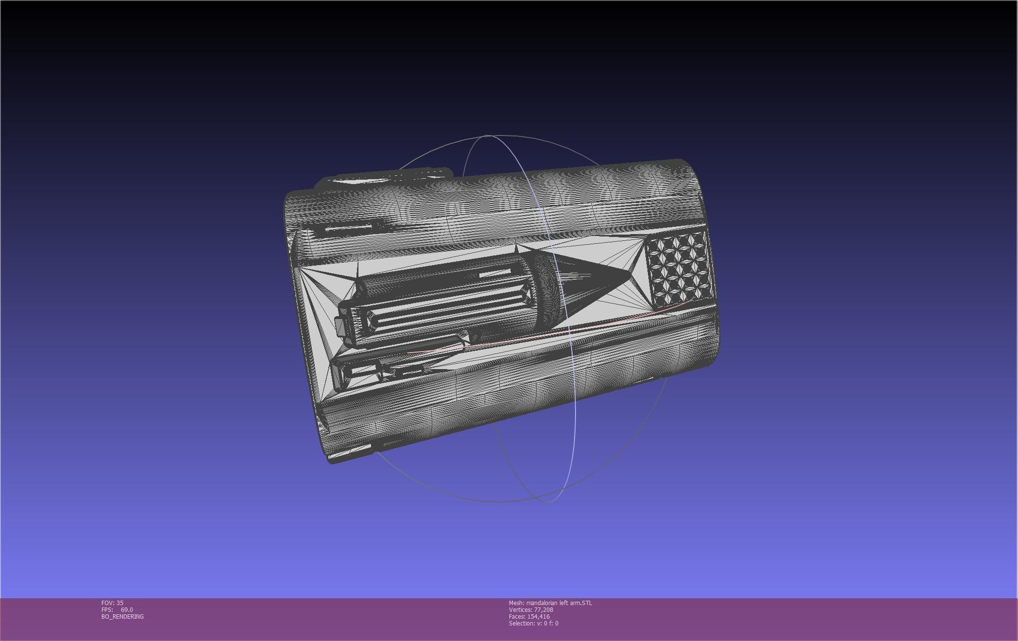 Star Wars Mandalorian Beskar Armor Left Arm Whistling Birds 3D print model_23