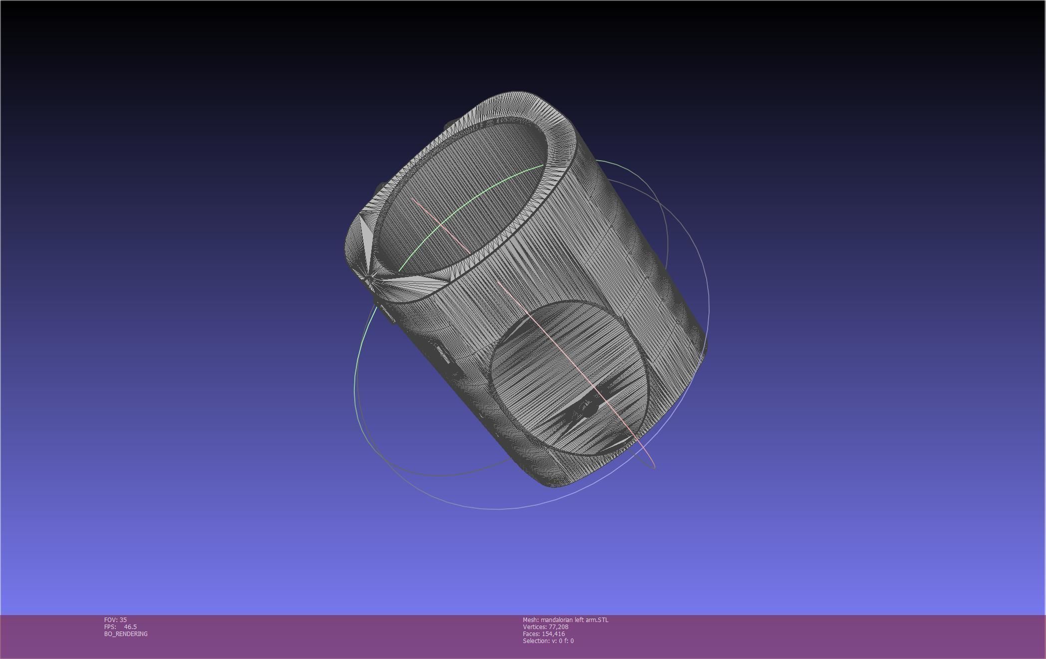 Star Wars Mandalorian Beskar Armor Left Arm Whistling Birds 3D print model_17
