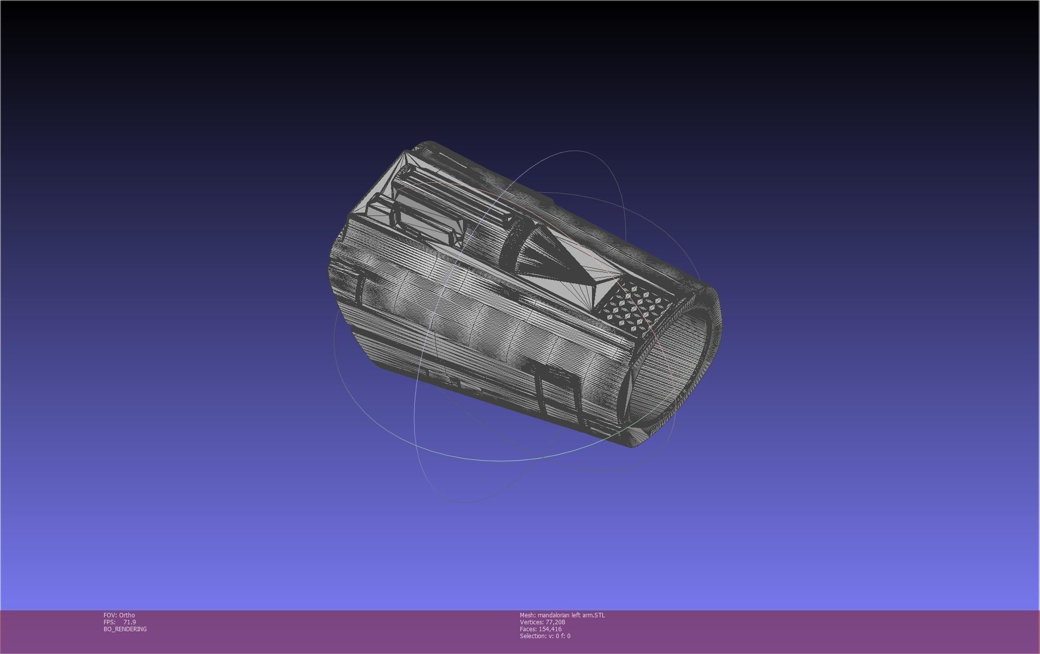 Star Wars Mandalorian Beskar Armor Left Arm Whistling Birds 3D print model_12