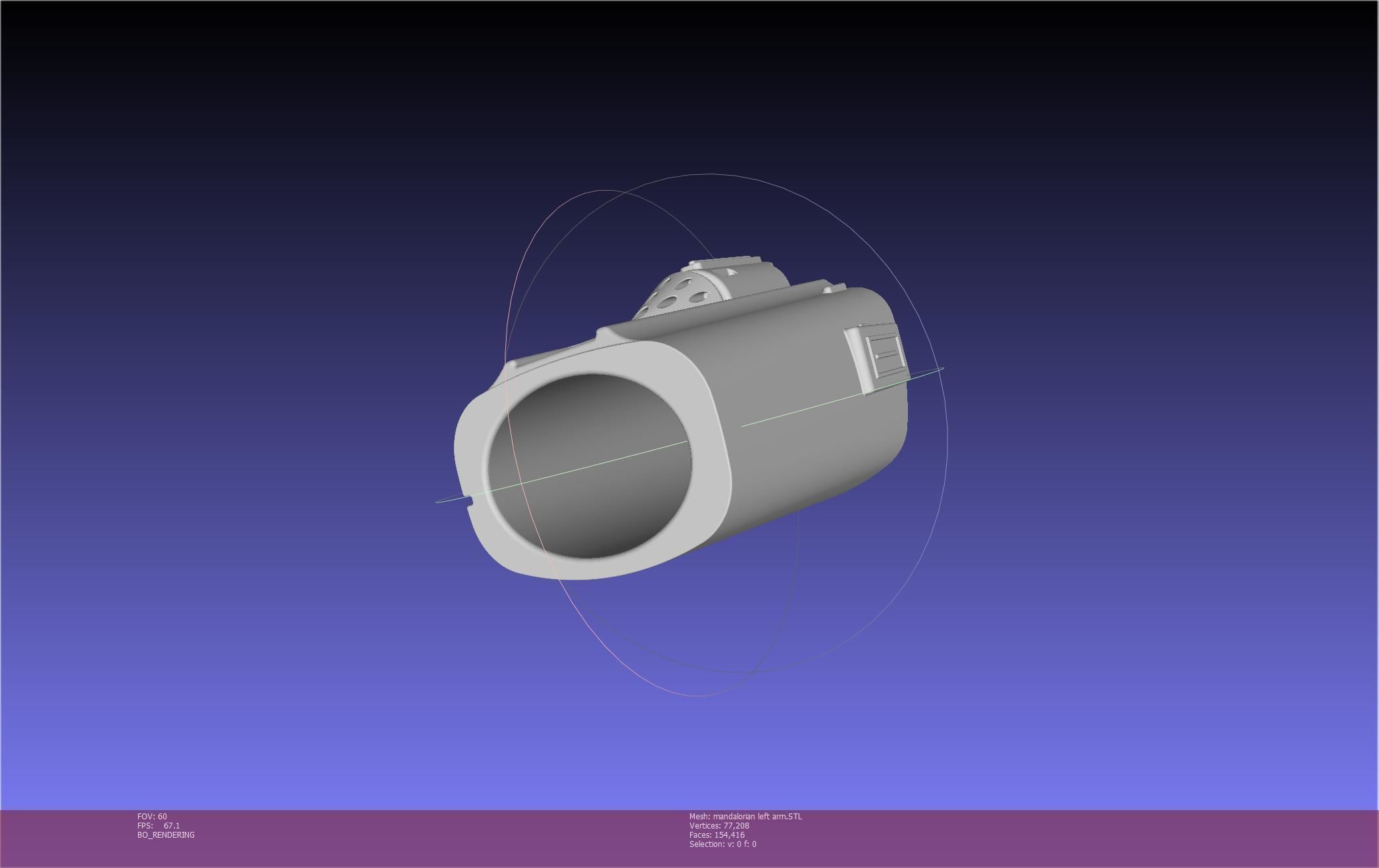 Star Wars Mandalorian Beskar Armor Left Arm Whistling Birds 3D print model_8