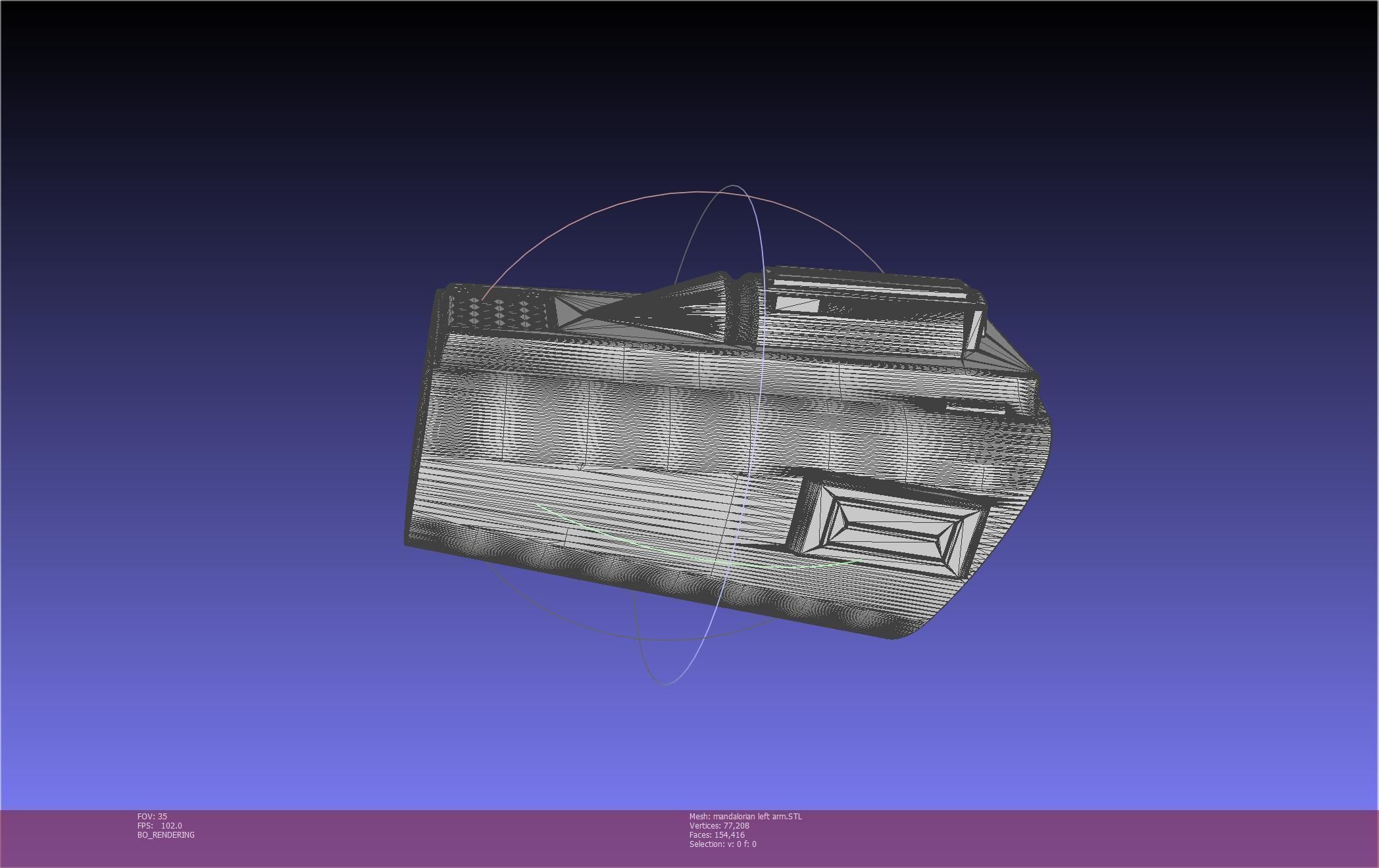 Star Wars Mandalorian Beskar Armor Left Arm Whistling Birds 3D print model_55