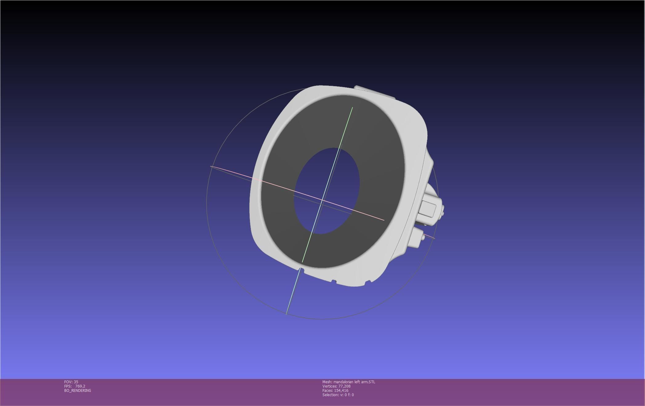 Star Wars Mandalorian Beskar Armor Left Arm Whistling Birds 3D print model_107