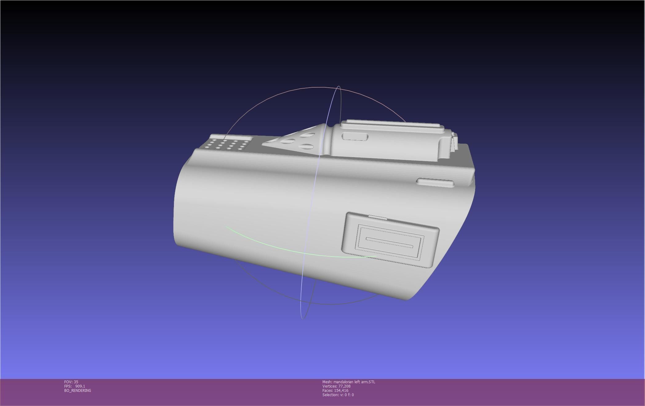 Star Wars Mandalorian Beskar Armor Left Arm Whistling Birds 3D print model_133