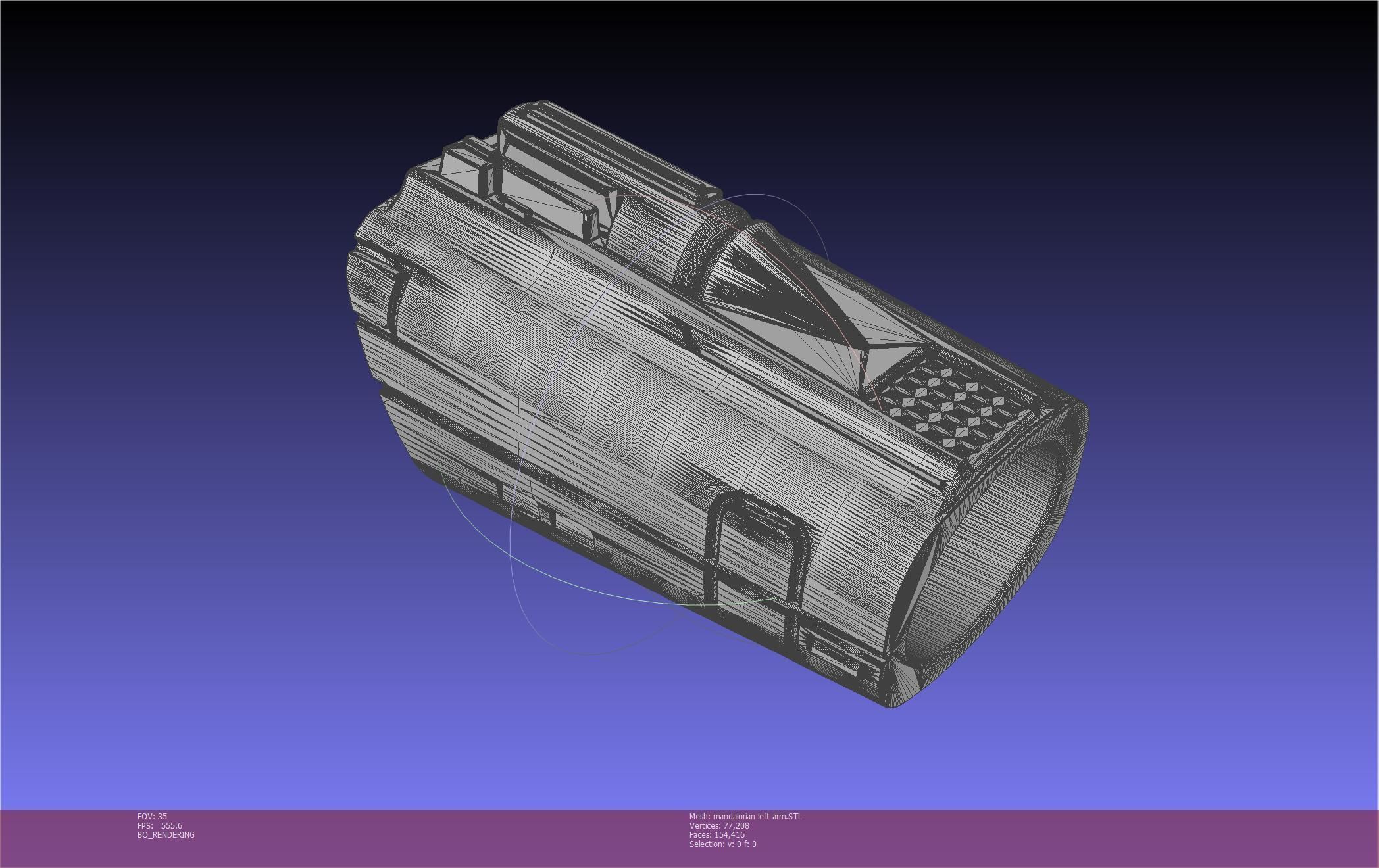 Star Wars Mandalorian Beskar Armor Left Arm Whistling Birds 3D print model_144
