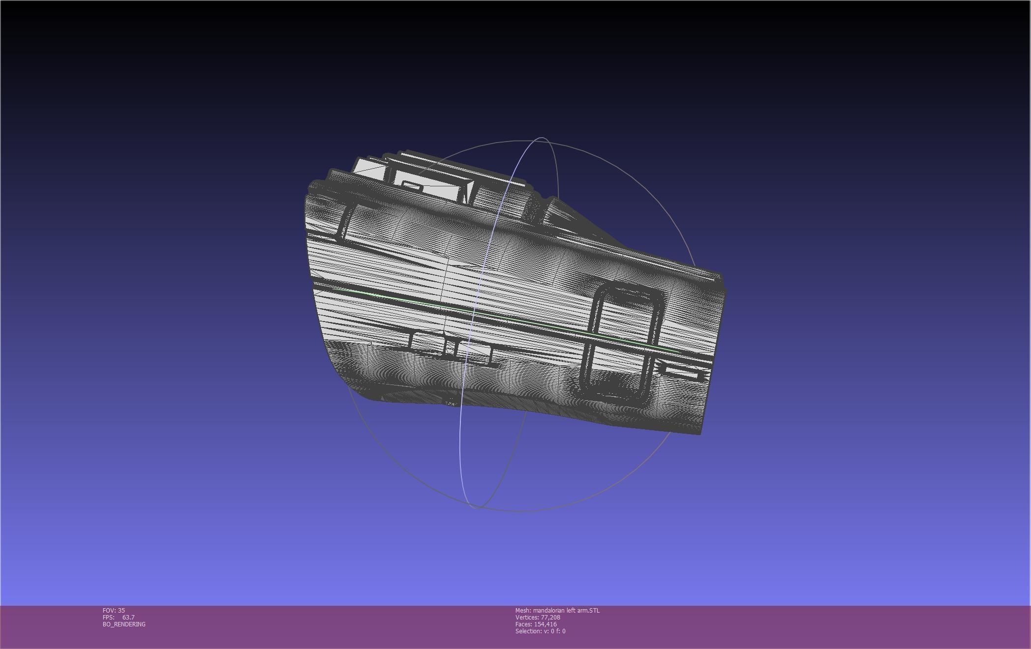 Star Wars Mandalorian Beskar Armor Left Arm Whistling Birds 3D print model_33