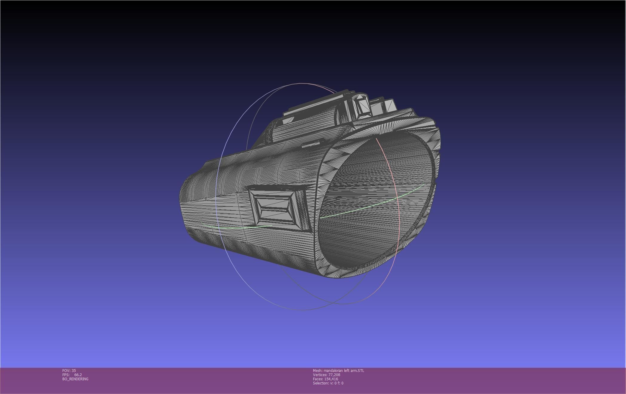 Star Wars Mandalorian Beskar Armor Left Arm Whistling Birds 3D print model_40