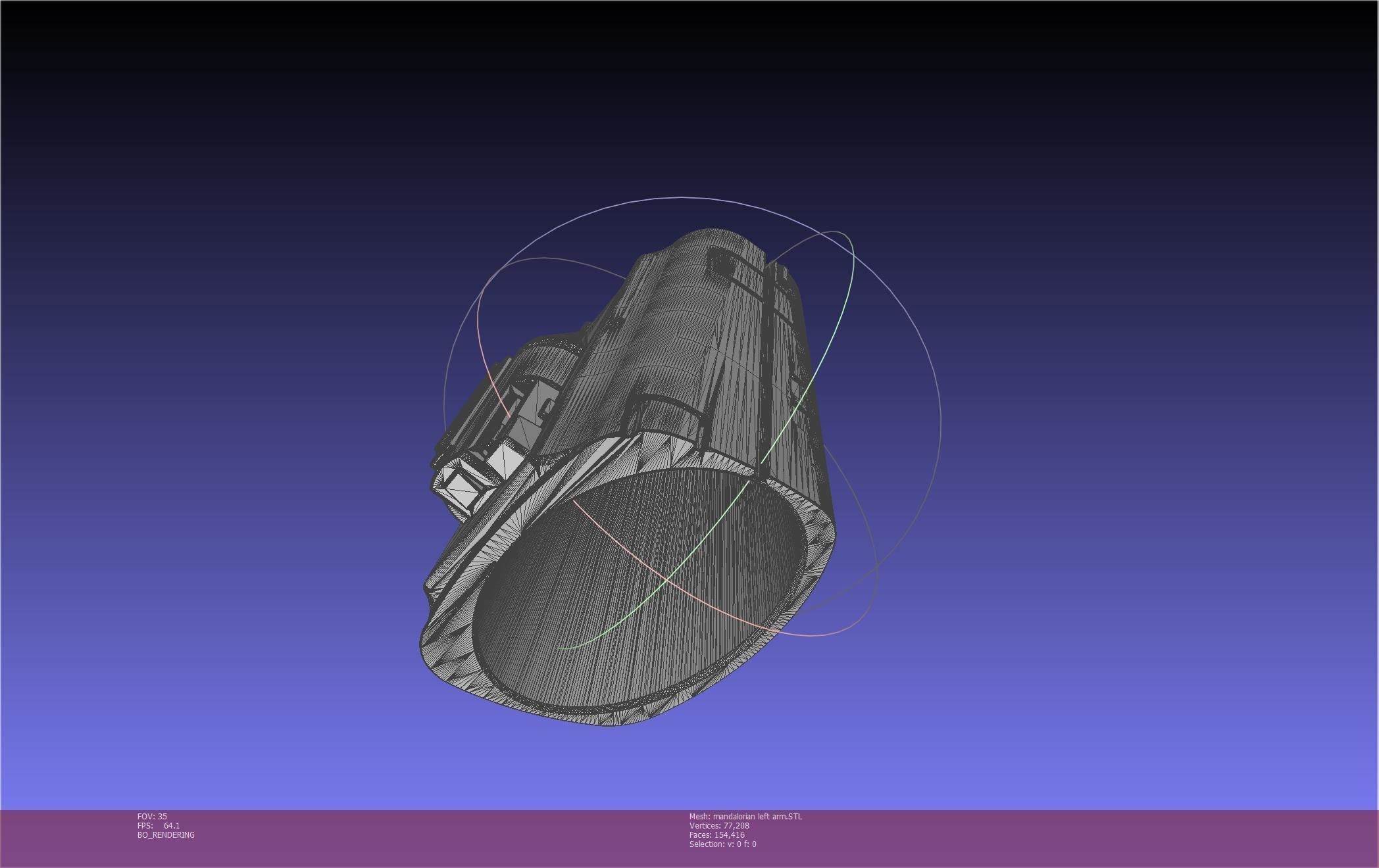 Star Wars Mandalorian Beskar Armor Left Arm Whistling Birds 3D print model_62