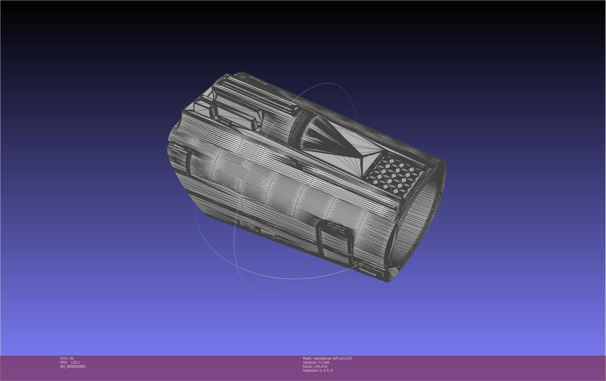 Star Wars Mandalorian Beskar Armor Left Arm Whistling Birds 3D print model_13