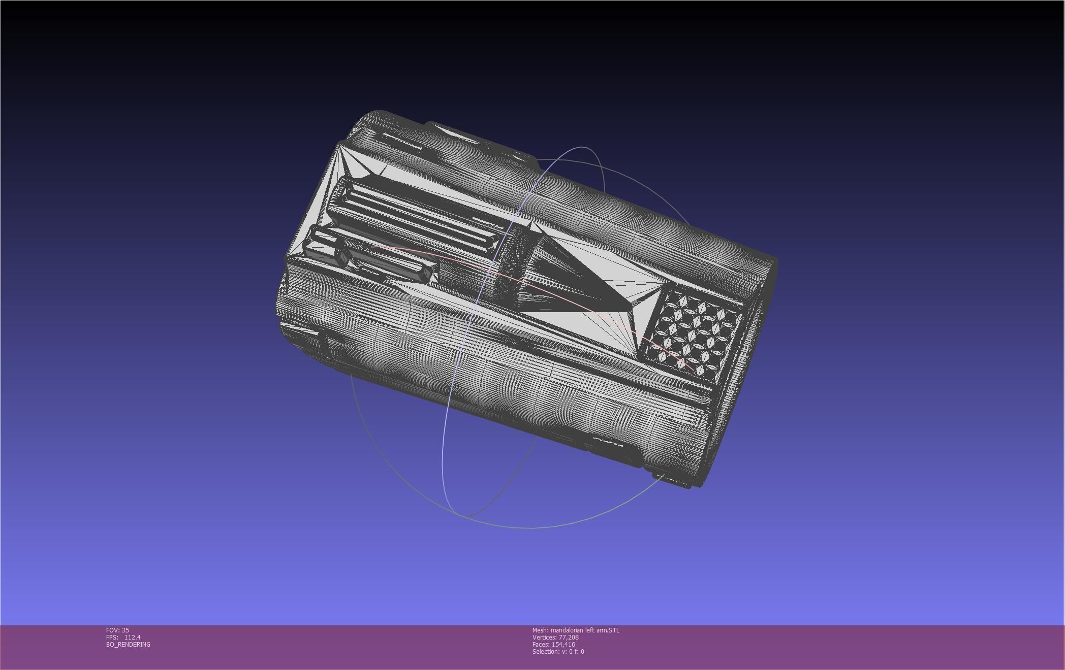 Star Wars Mandalorian Beskar Armor Left Arm Whistling Birds 3D print model_63