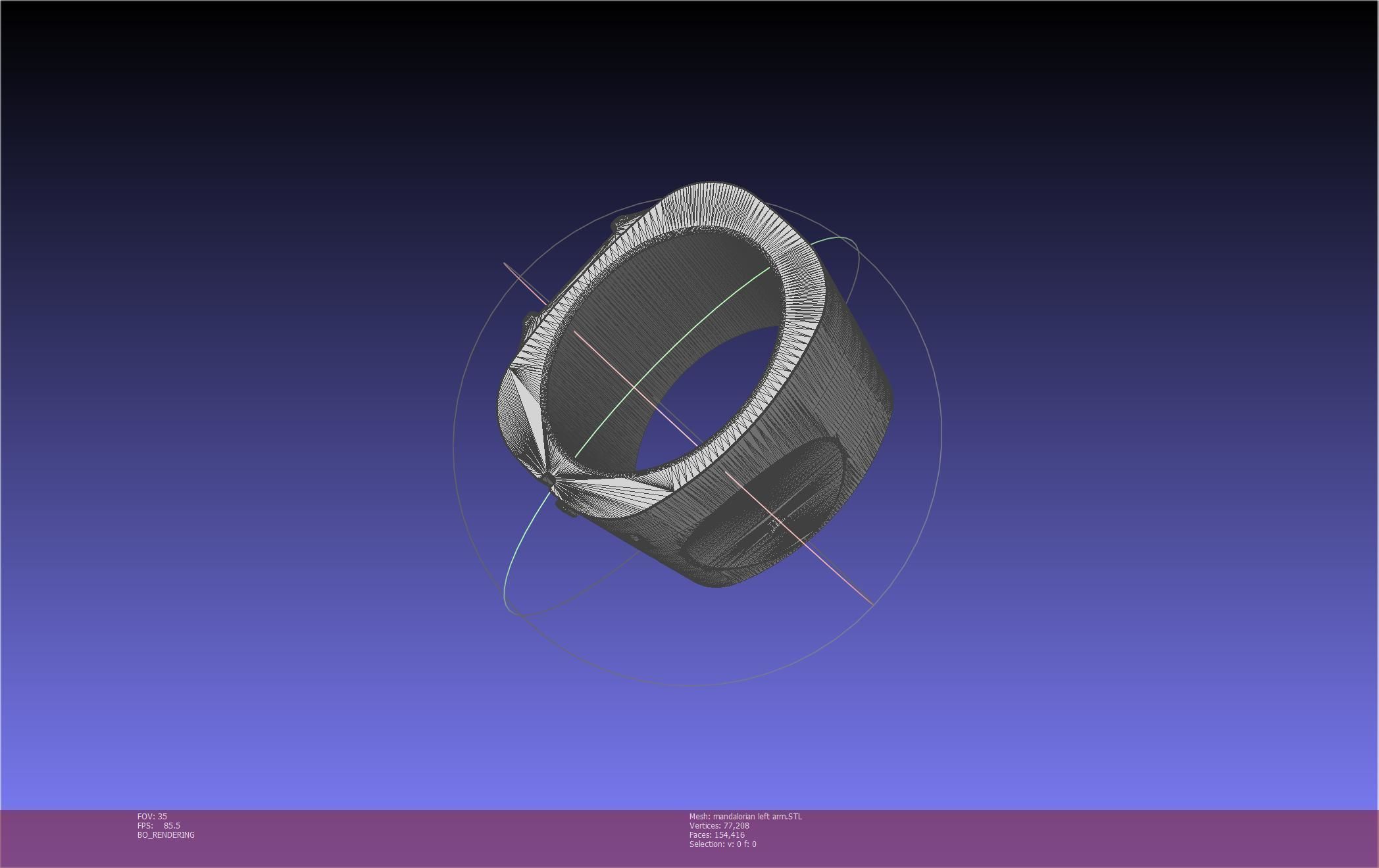 Star Wars Mandalorian Beskar Armor Left Arm Whistling Birds 3D print model_16