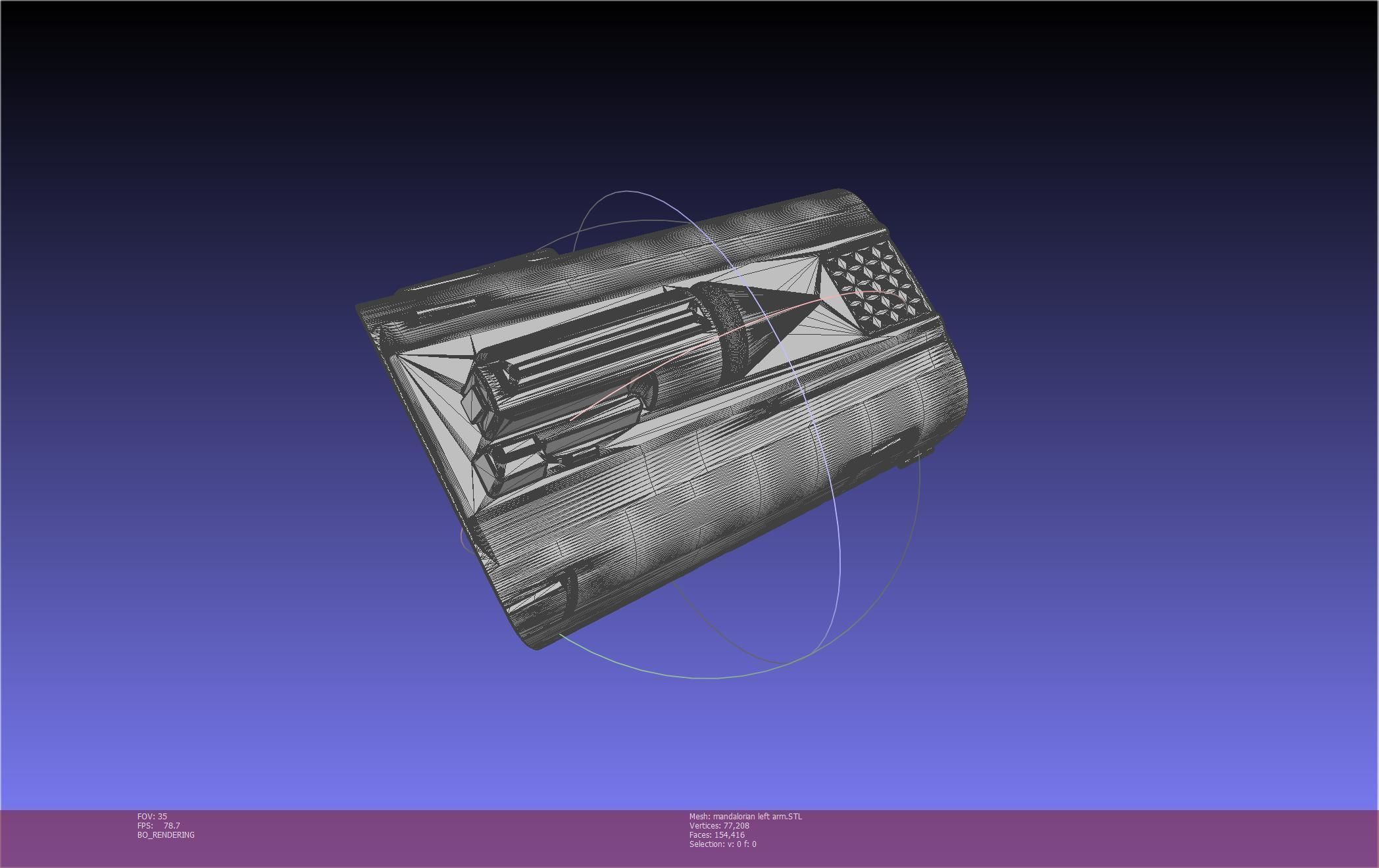 Star Wars Mandalorian Beskar Armor Left Arm Whistling Birds 3D print model_60