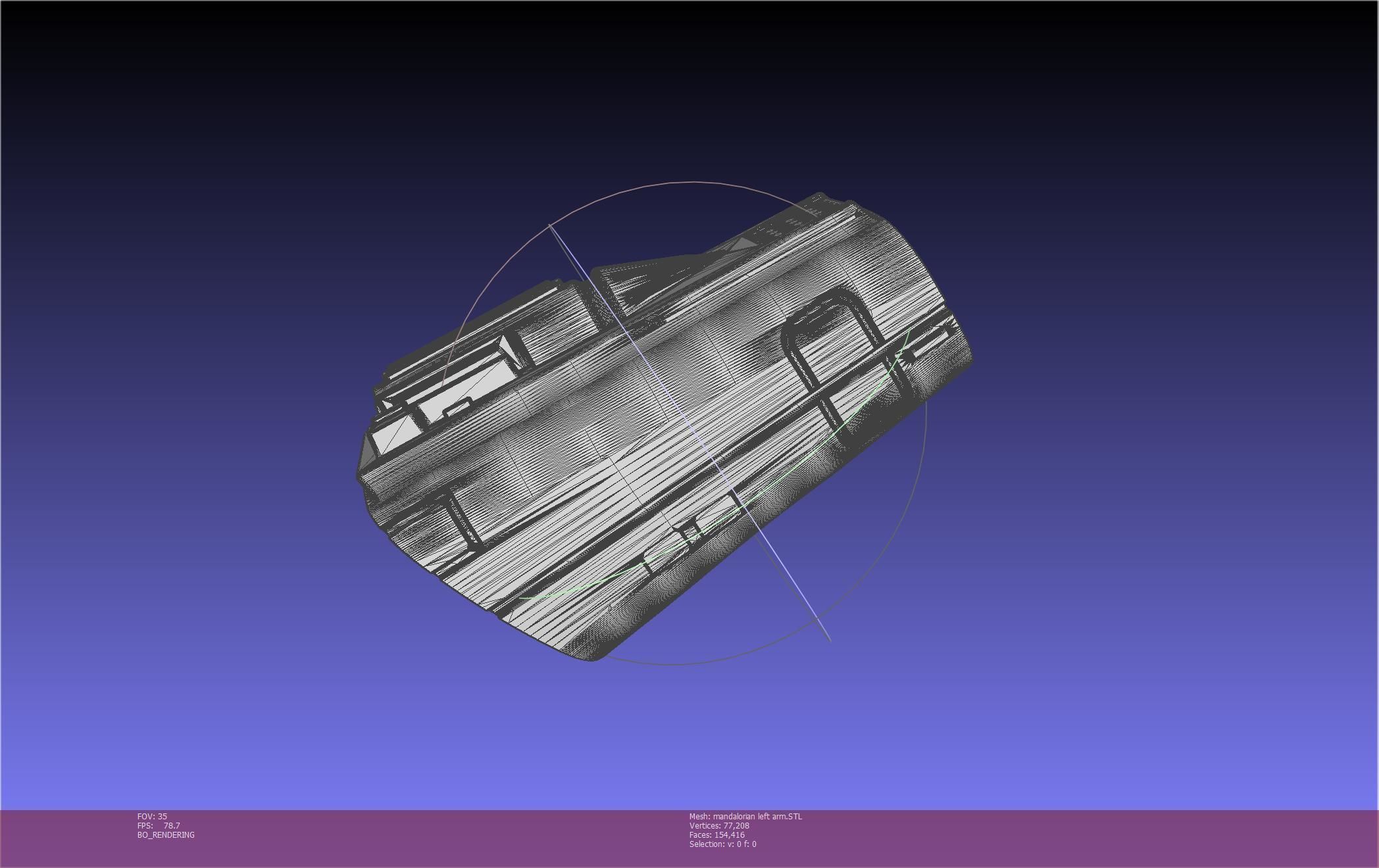 Star Wars Mandalorian Beskar Armor Left Arm Whistling Birds 3D print model_67