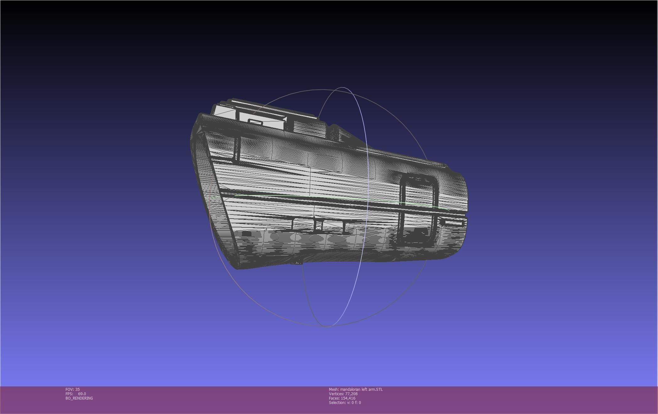 Star Wars Mandalorian Beskar Armor Left Arm Whistling Birds 3D print model_30