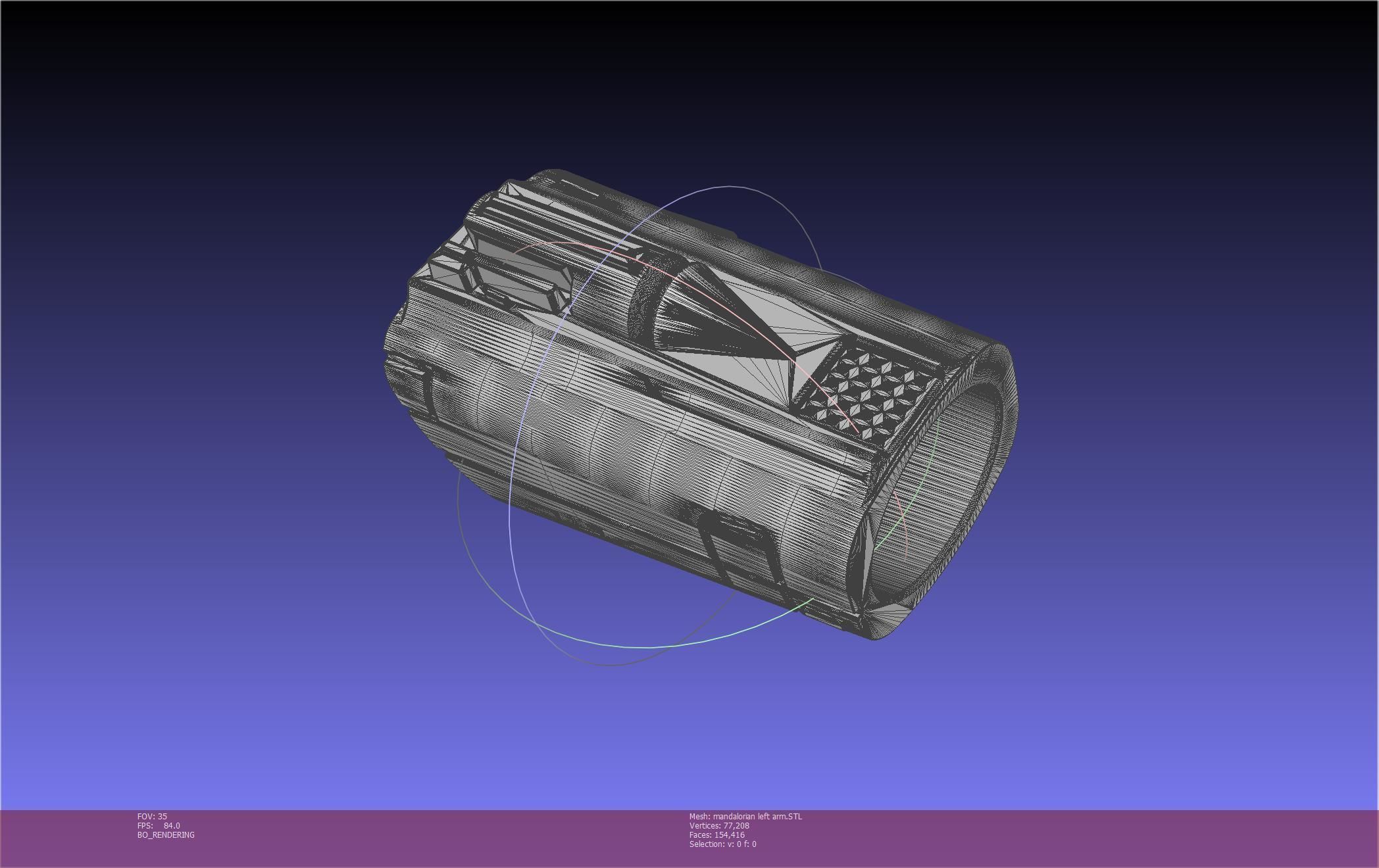 Star Wars Mandalorian Beskar Armor Left Arm Whistling Birds 3D print model_71
