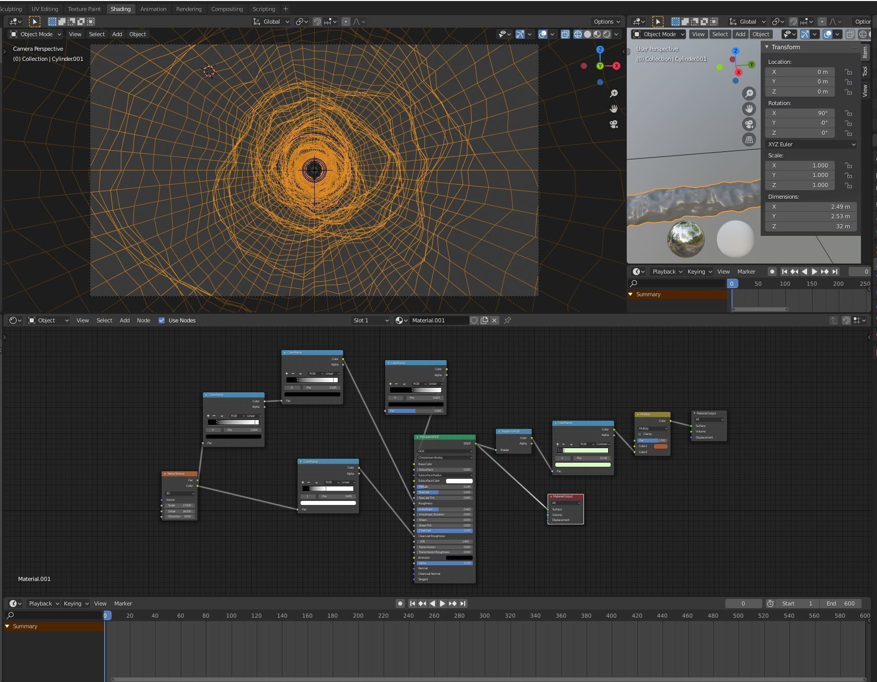 sci fi Abstract dark scary black Blender Eevee 3D model_2