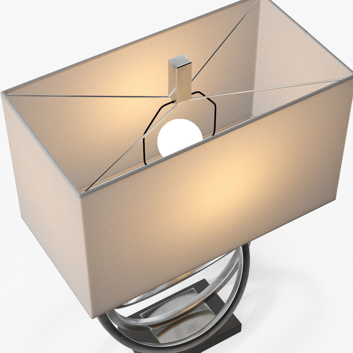 Uttermost Soroca Silver Rings Lamp 3D model_2