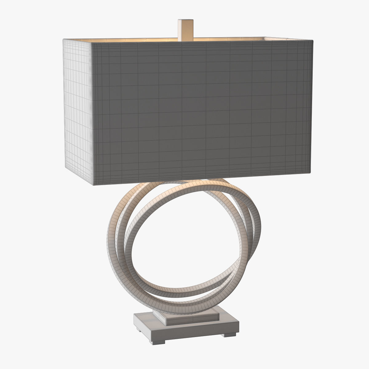 Uttermost Soroca Silver Rings Lamp 3D model_4