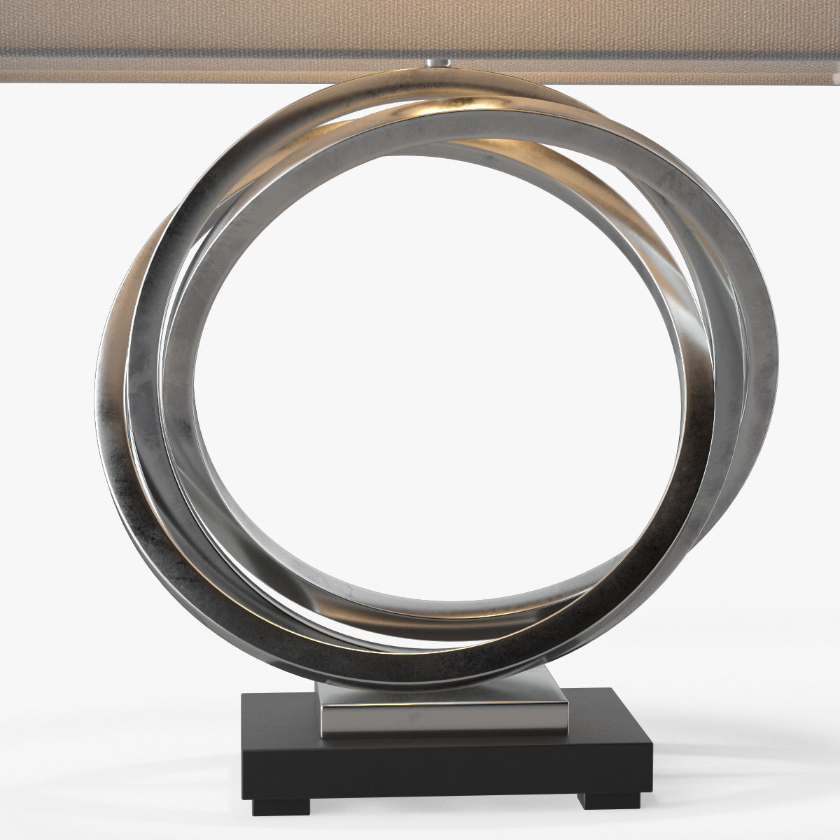 Uttermost Soroca Silver Rings Lamp 3D model_1