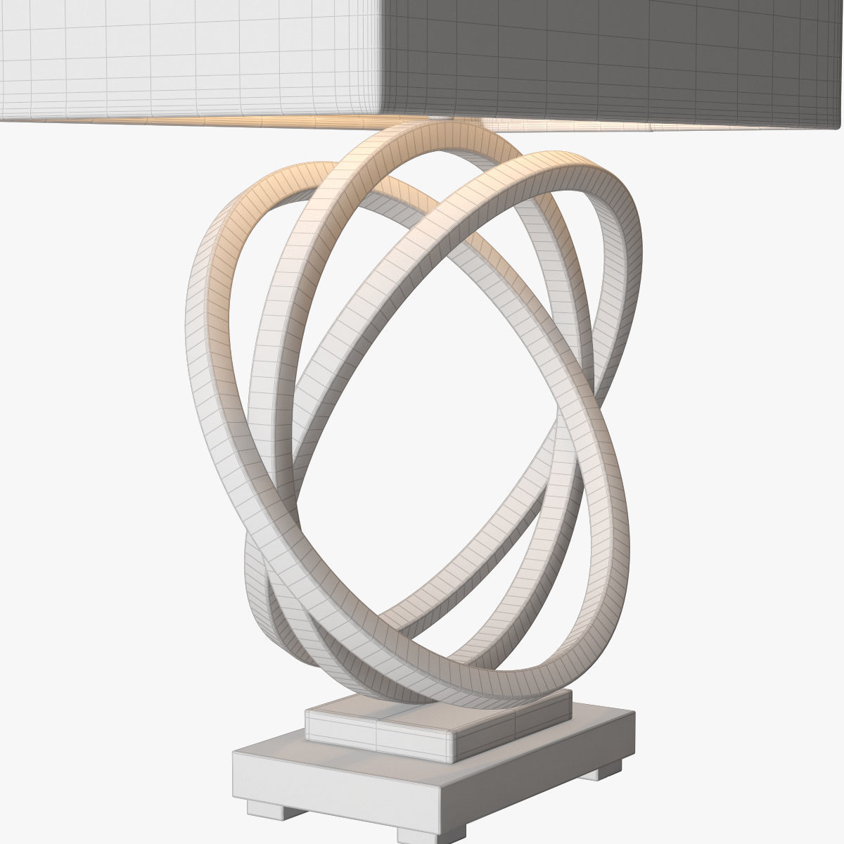 Uttermost Soroca Silver Rings Lamp 3D model_7