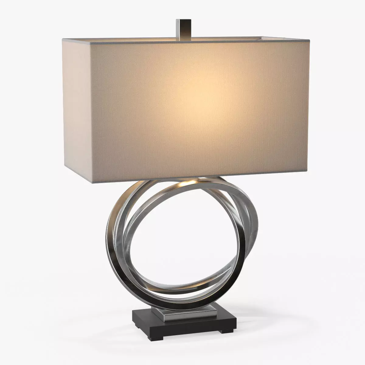 Uttermost Soroca Silver Rings Lamp 3D model_0