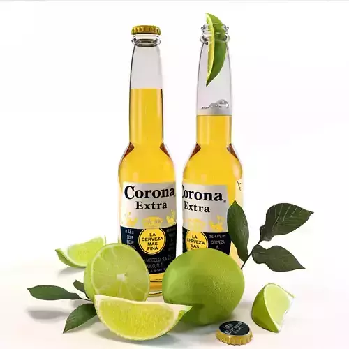 Corona Extra beer 3D model
