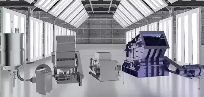 crusher machines 3D model