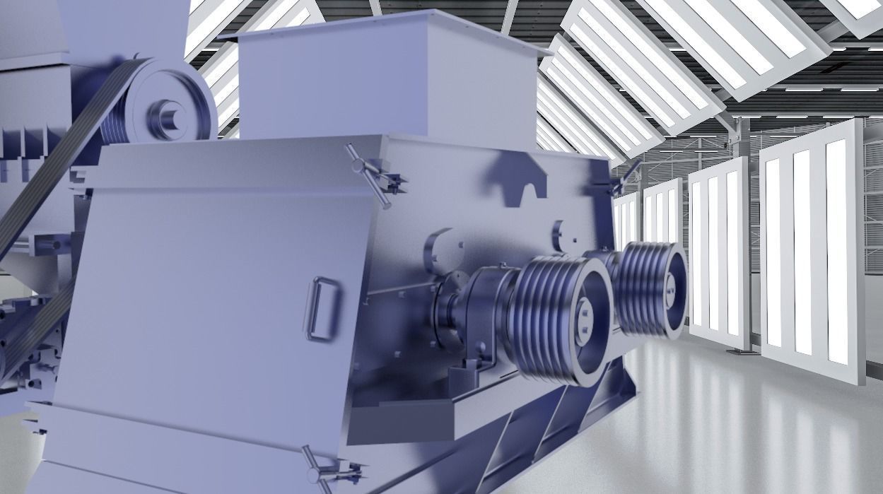 crusher machines 3D model_2