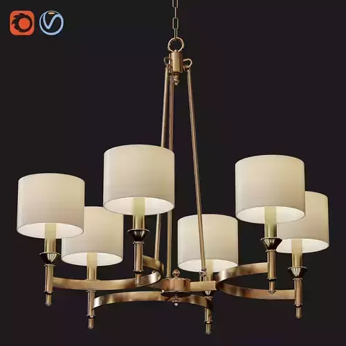 light-15 gold chandelier with five lamps