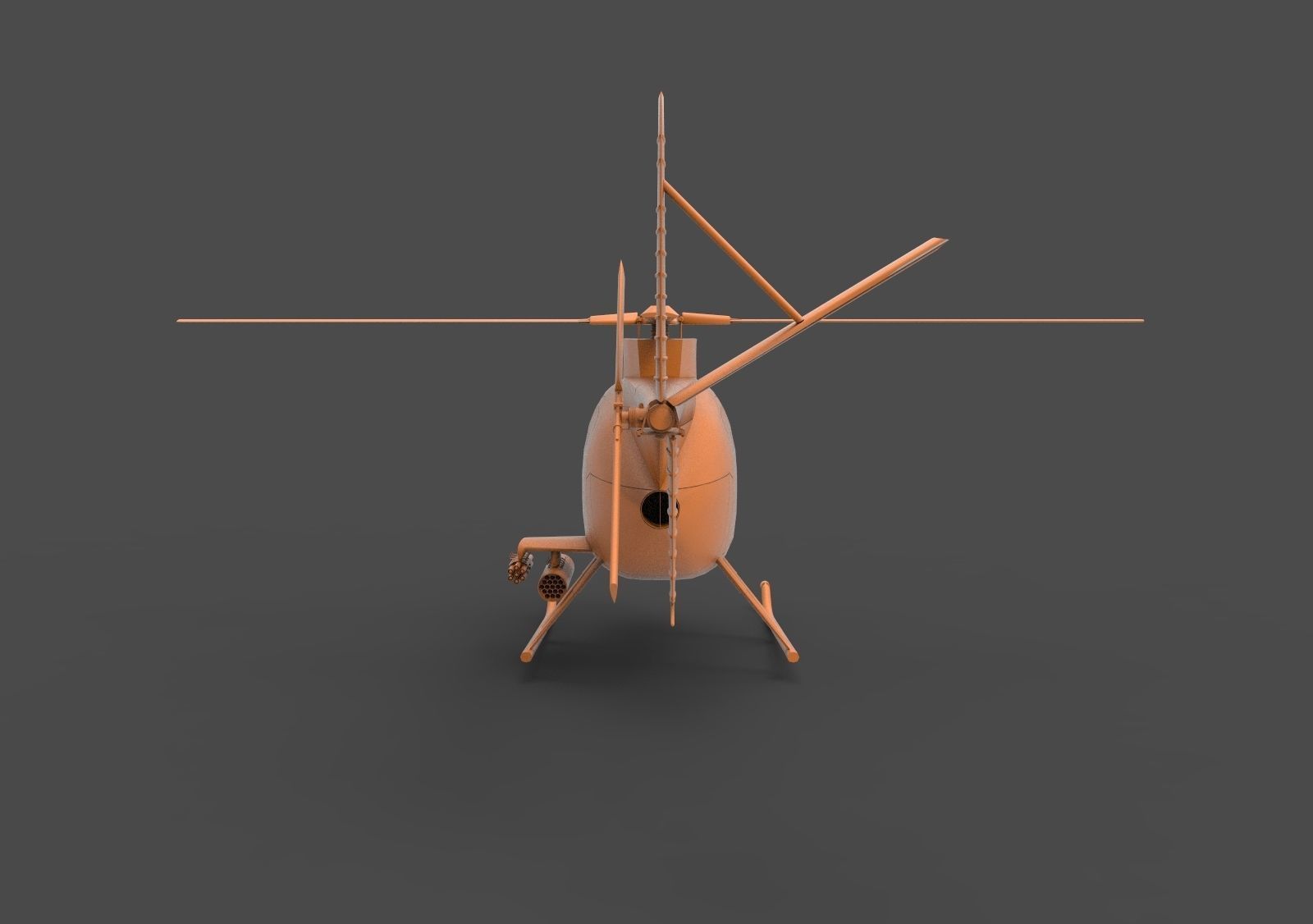 Hughes OH-6 Cayuse 3D print model_5