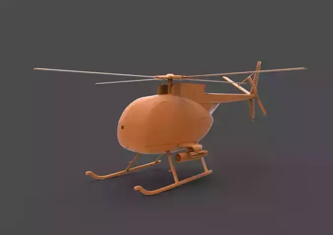 Hughes OH-6 Cayuse 3D print model