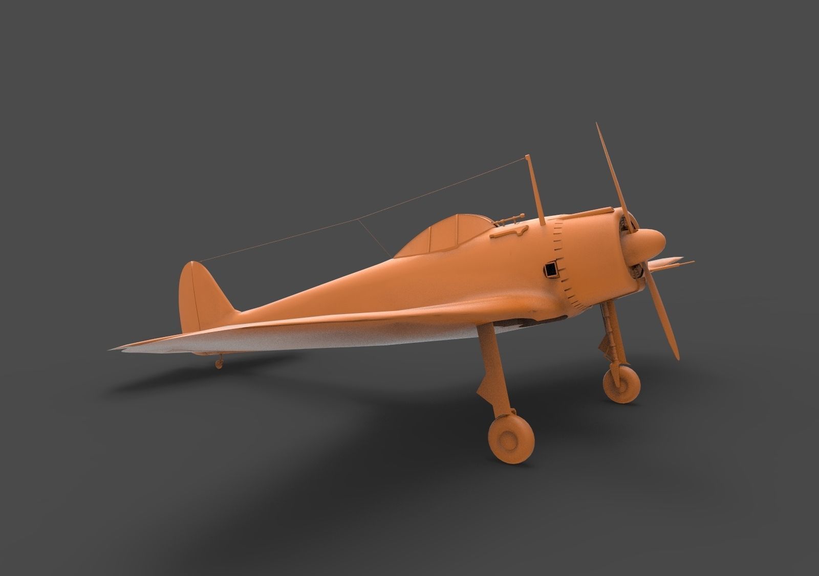 Nakajima Ki-43 3D print model_2