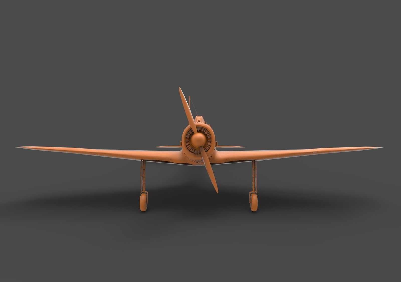 Nakajima Ki-43 3D print model_1