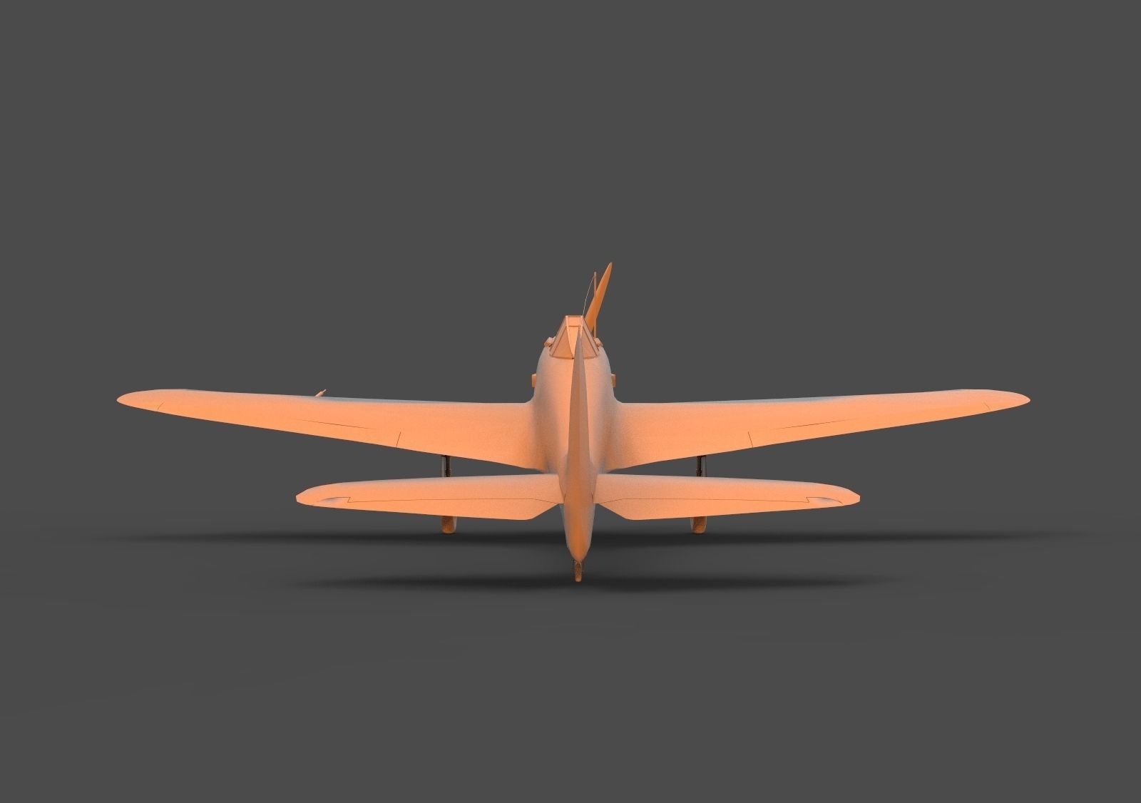 Nakajima Ki-43 3D print model_5