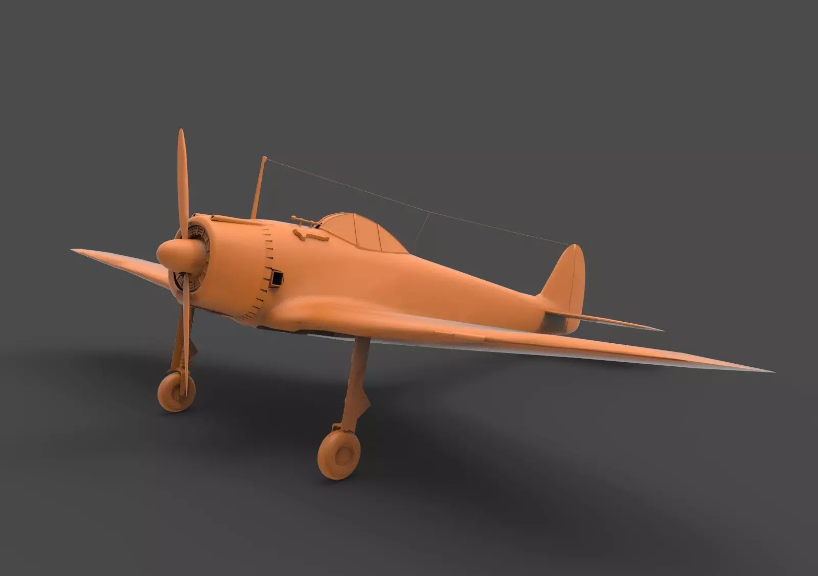 Nakajima Ki-43 3D print model_0