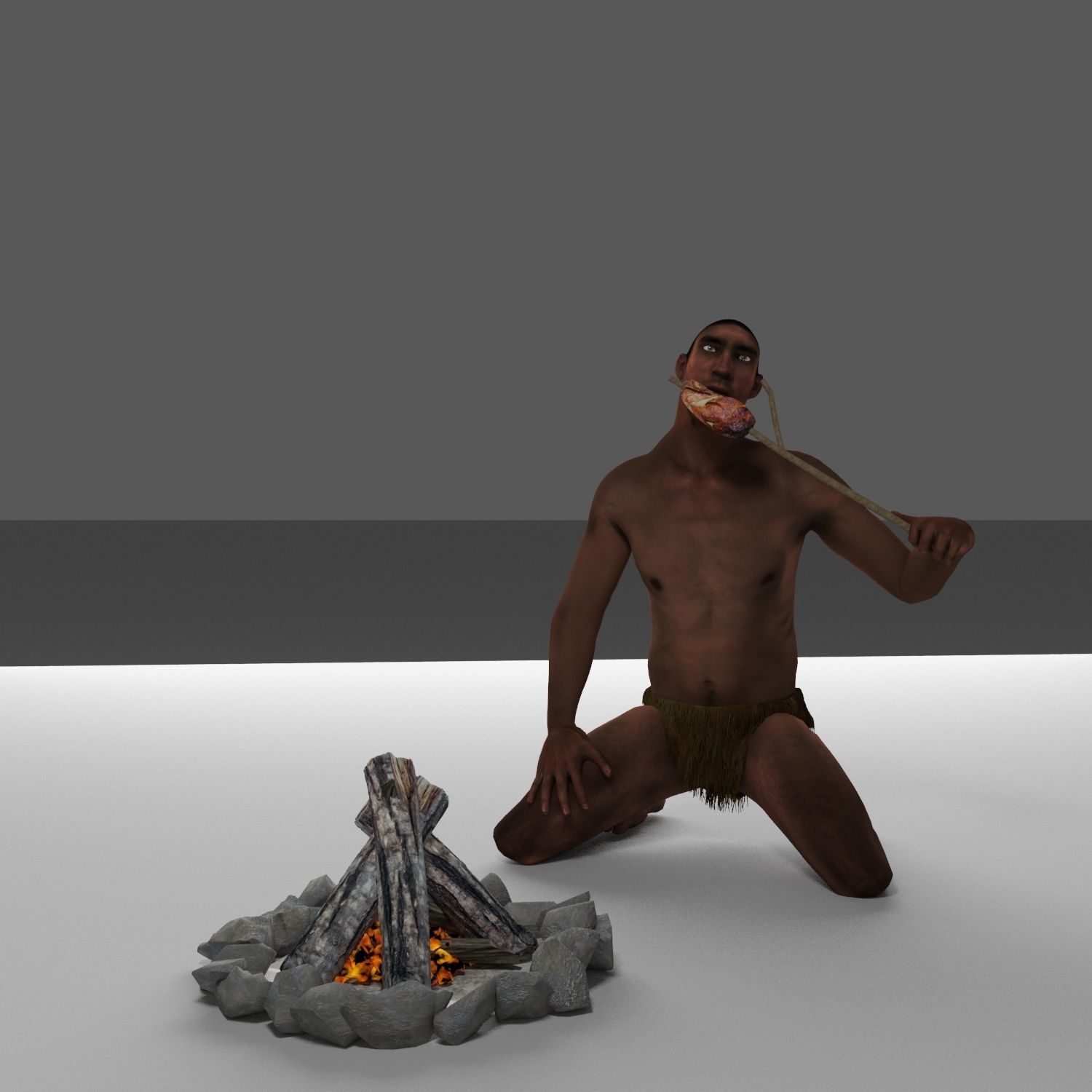 Homo erectus 3D model_5