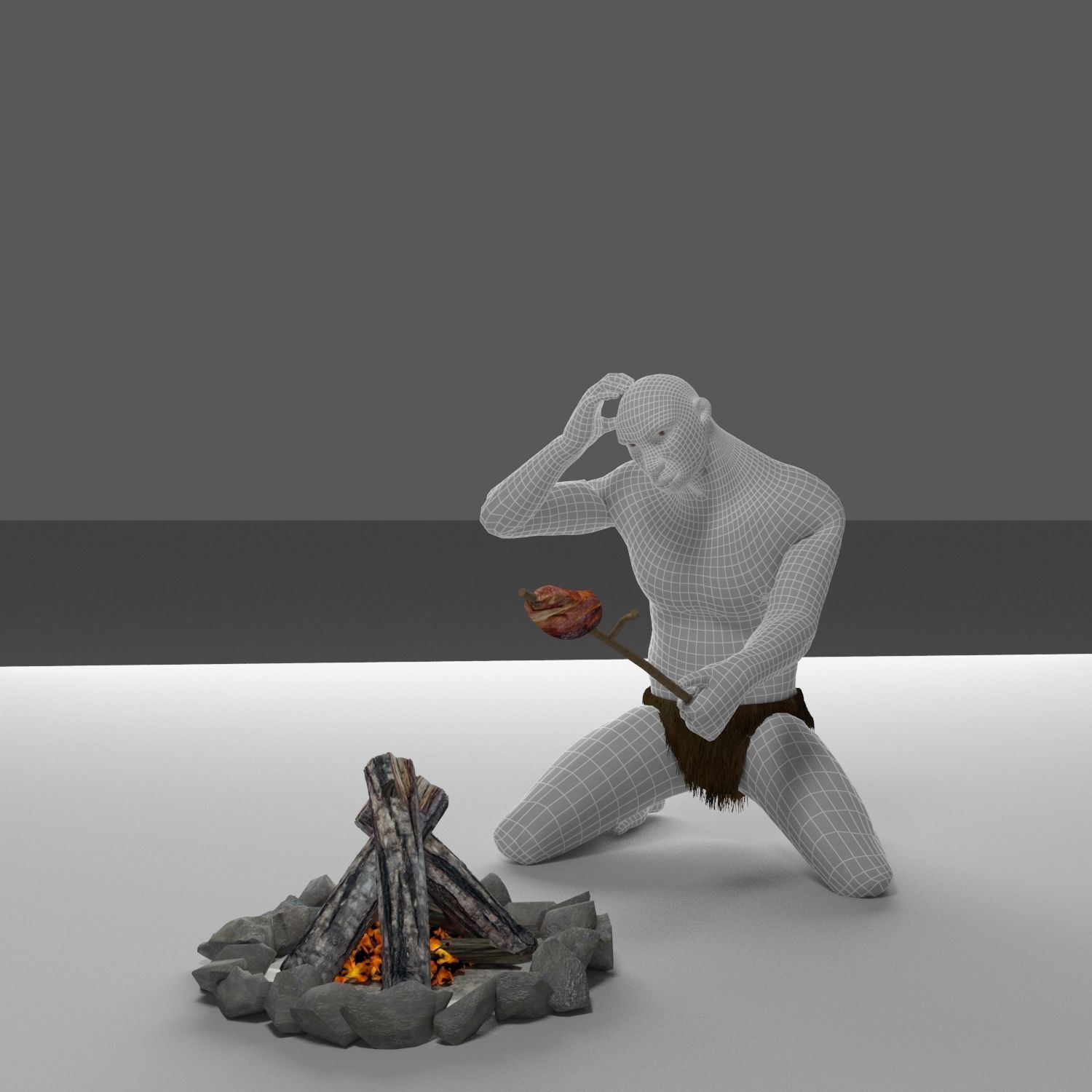 Homo erectus 3D model_7