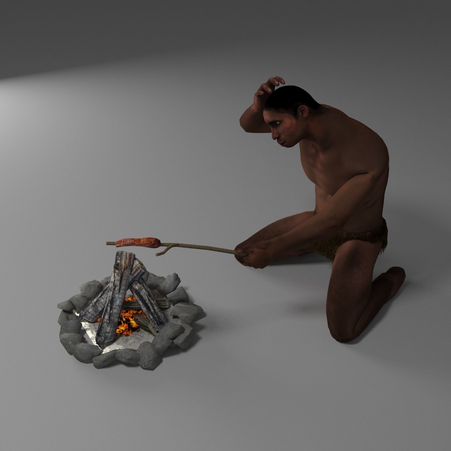 Homo erectus 3D model_3