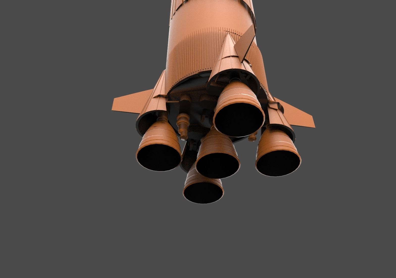 Saturn Rocket 3D print model_5