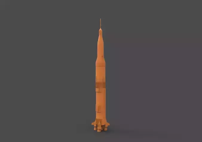Saturn Rocket 3D print model