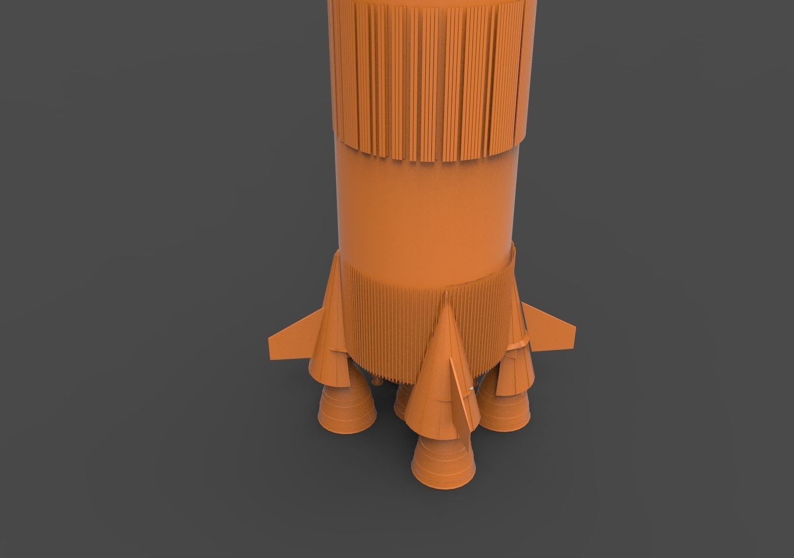 Saturn Rocket 3D print model_4