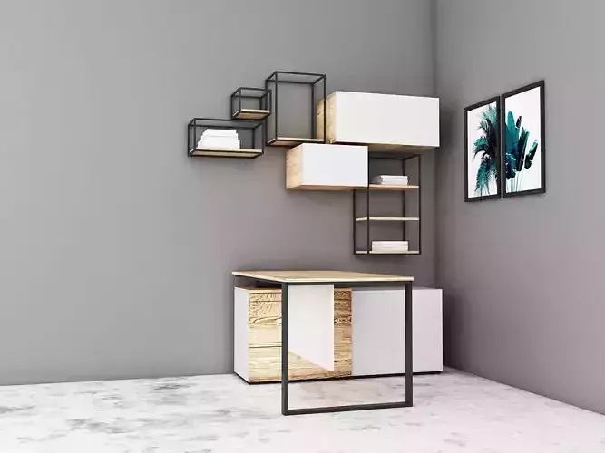 office workstation design or office table 