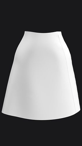 A line Skirt Marvelous Designer 3D model