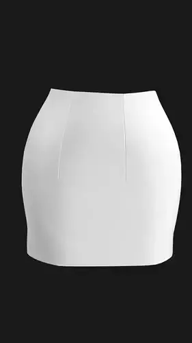 Basic Mini Skirt Marvelous Designer 3D model