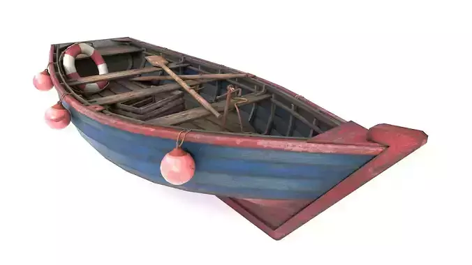 Old Fishing Boat 3D model