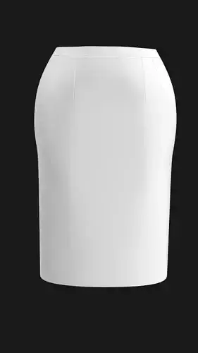 H-line Skirt button Marvelous Designer